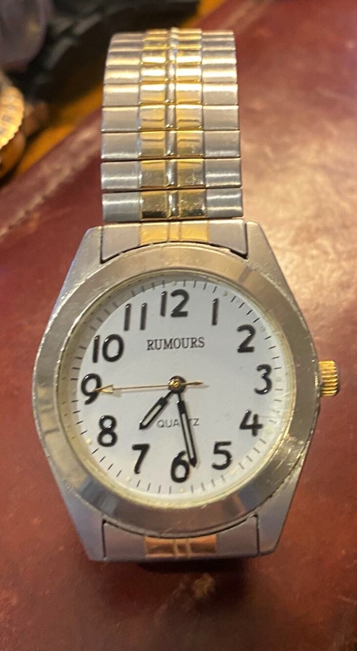 Men's 37mm Two Tone Rumours Watch, Expansion Band